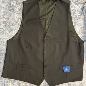 Gioberti Formal Suit Vest With Real Pockets, Adjustable Back
Strap with buckle